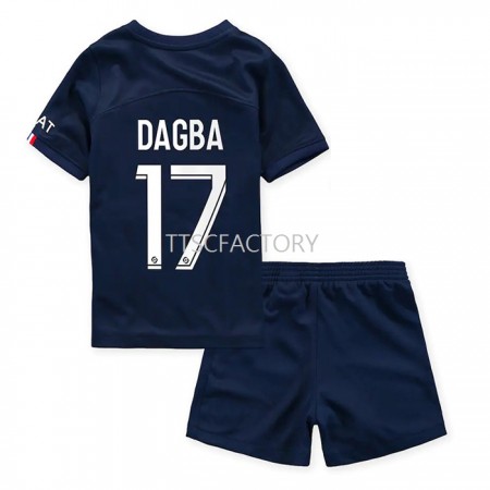 Paris Saint-Germain Dagba 17 Kinder Heim Trikotsatz 2022/23 Kurzarm